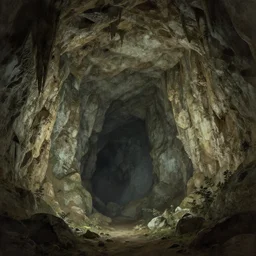 A cave interior by Greg Rutkowski, trending on Artstation, massive scale