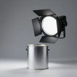 can of paint, modern, minimal, professional photography, studio lighting