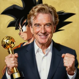 Painting of John C. Reilly, official, hyper detailed, character dragonball, award winning artwork, Akira Toriyama