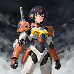 Girl mecha pilot by Kuvshinov Ilya, very very very very very very beautiful, Anime Key Visual, dramatic wide angle, by Studio Trigger, daily deviation, trending on artstation, faved watched read, sharp focus, makoto shinkai