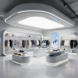 a futuristic store concept, fzd school of design