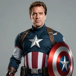 high quality film poster of danny divito as captain america