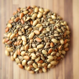 chia seeds mixed with pumpkin seeds