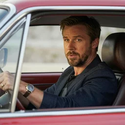 Ryan Gosling driving