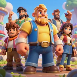 max character, clash royal style characters, unreal engine 5, octane render, detailed, cinematografic, cinema 4 d
