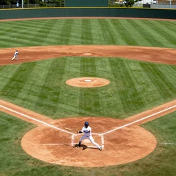 of baseball field painted by Jeroen Allart
