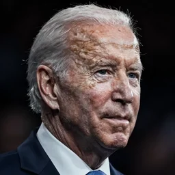 Joe Biden looking dark and sinister, by Tsutomu Nihei, highly detailed
