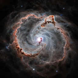photorealistic diffuse nebula, inspired by Hubble,