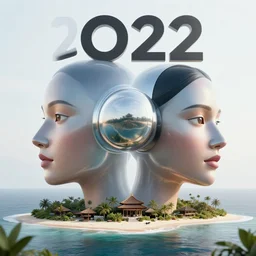 a photo of futuristic bali island in the year 2 0 2 2, perfect faces, 5 0 mm, award winning photography