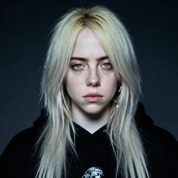 a macabre portrait of billie eilish