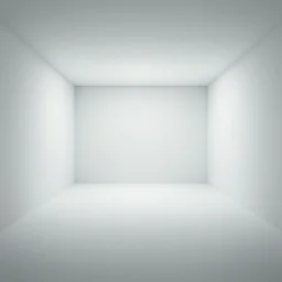 a large cubic white room with no objects, no windows, no doors, 3 d perspective, still from movie by stanley kubrick