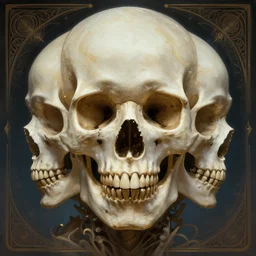 symmetry!! portrait of skull, sci - fi, glowing lights!! intricate, elegant, highly detailed, digital painting, artstation, concept art, smooth, sharp focus, illustration, art by artgerm and greg rutkowski and alphonse mucha, 8 k