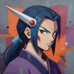 Kunoichi profile picture by Sachin Teng, asymmetrical, Organic Painting , Matte Painting, meaningful, Powerful, geometric shapes, hard edges, graffiti, street art:2 by Sachin Teng:4