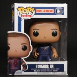 A Dwaye Johnson Funko Pop. Photographic, photography