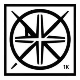 black and white logo by karl gerstner, monochrome, 8 k scan, centered, symetrical, satisfying, bordered