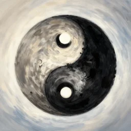 a ying yang swirled like a sunday