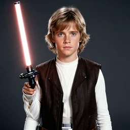 luke skywalker as a beautiful girl, studio lighting, star wars, photographed in the style of annie leibovitz