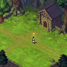a scene from king's quest vi : heir today, gone tomorrow, from a fantasy point and click 2 d graphic adventure game, art inspired by john shroades, king's quest, sierra entertainment games, colorful landscape painting