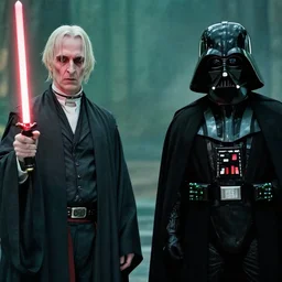 photo of voldemort vs darth vader, 8 k cinematic