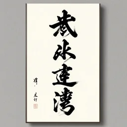 calligraphy poster by inio asano,