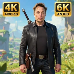 Elon Musk in Zelda Wind Waker, 4k, UHD