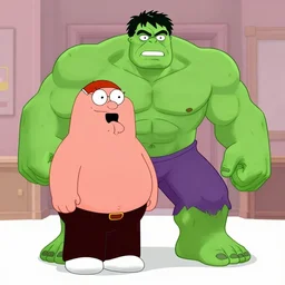 the hulk kills peter griffin in family guy