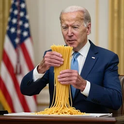 joe biden made of spaghetti
