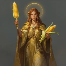 goddes of corn, Greg Rutkowski, artstation