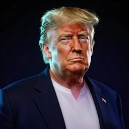 glowwave portrait of donald trump from borderlands 3, au naturel, hyper detailed, digital art, trending in artstation, cinematic lighting, studio quality, smooth render, unreal engine 5 rendered, octane rendered, art style by klimt
