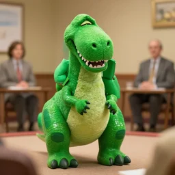 barney the dinasour crying in an aa meeting