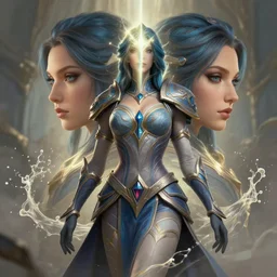 amazing masterclass symmetrical portrait of a female blue mage, hearthstone splash art, deiv calviz, splash art, natural light, elegant, intricate, fantasy, atmospheric lighting, by greg rutkowski, hearthstone splash art, hd wallpaper, ultra high details, cinematic composition, professional unique master piece, anatomically proportional & perfect