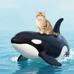 a killerwhale - cat - hybrid, animal photography
