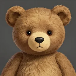 portrait of beautiful teddy bear, epic lit, hyper detailed design, shape focus, trending on artstation, illustration, very cartoon, by anton fadeev and rene magritte in pixar of ghibli studio