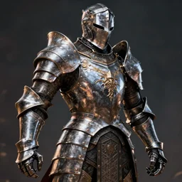 paladin oath of glory on plate armour, dramatic pose, intricate, detailed, rpg artwork, deep focus, dramatic lighting, 8 k