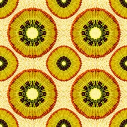 professional photo of rug texture with massive kiwi fruits pattern ornaments, top view, symmetrical, beautiful, square, kiwi, 4 k