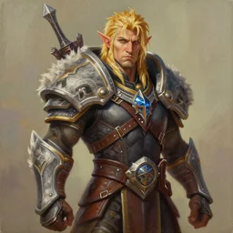 Eirl Stegalkin from Guild Wars 2, Acrylic painting, realistic, trending on artstation, artstationHD, artstationHQ, 8k