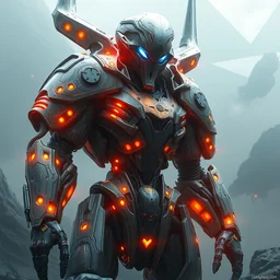 giant protoss cyborg, simulation theory, highly detailed, artstation, art by vladimir motsar and emika lightweaver and nicholas cort and paul pepera