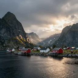 nordic fjord in the summer morning light, cinematic light, soft illumination, cinematic, extremely detailed, sharp focus, wide view, full body shot, smooth, digital photo, by, james jean, by rossdraws, frank franzzeta, sakimichan, jeremy lipking