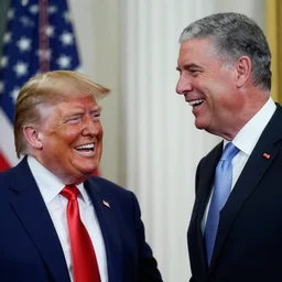 donald trump laughing at merrick garland,
