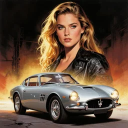 moebius comic art, maserati tipo 1 5 1, cinematic moebius illustration, film still, knight rider kitt, blade runner 2 0 4 9, incal
