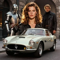 maserati tipo 1 5 1, blade runner 2 0 4 9, cinematic 1 6 mm film, moebius and ralph mcquarrie film still, knight rider kitt, retro