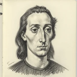 a thick pen drawing of a Picasso portrait