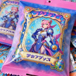 game asset of close up japanese packaging and branding, in gouache detailed paintings, props, stylized, 2 d sprites, kitbash, arcane, overwatch, blue and pink color scheme, 8 k, close up
