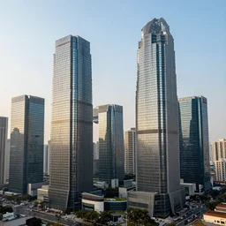 sao paulo city with china skycrapers, hyper realistic, ultra detailed