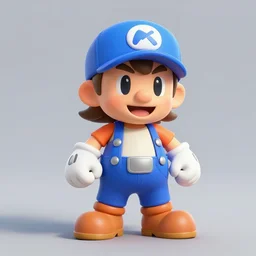 a photorealistic render of the a nintendo character, triple a game, character design, hyper realistic, plain black background, 8 k, volumetric lightning, octane render