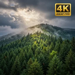 beautiful forest, hdr, hd, artstation, 4 k, amazing beauty, clouds, award - winning, dramatic lighting
