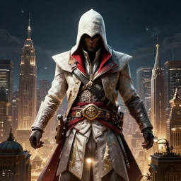 city under night sky, artstation, in the style of assassin's creed, 3 d, insanely detailed and intricate, hypermaximalist, elegant, ornate, hyper realistic, super detailed