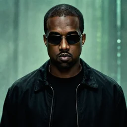 kanye west as morpheus in the matrix movie