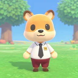 putin as an animal crossing character