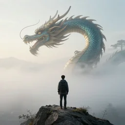 wanderer above the sea of fog but there's a dragon